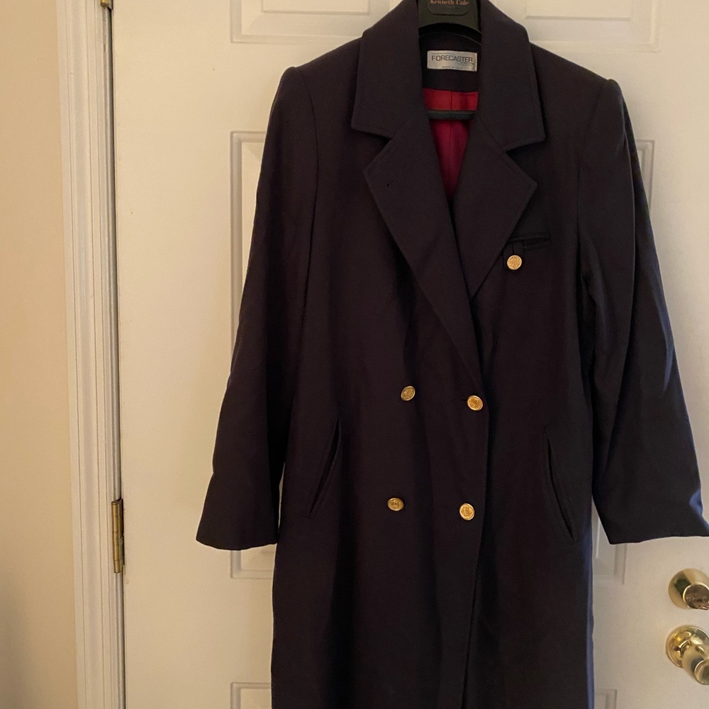 Ladies Full Length Double Breasted Overcoat size 10